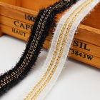 Домашняя ткань   Металлическая лента шнурка вязания крючком края 2cm
